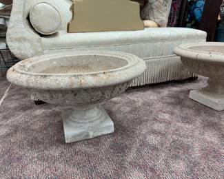 Pair Concrete Urns