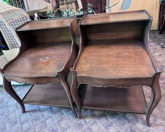 Pair French Style "Bodart" End Tables