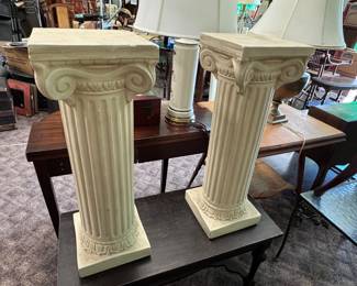Pair Fluted Columns/Plant Stands