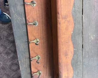 Pine Wall Shelf/Coat Rack