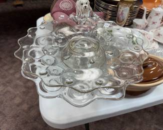 Pressed Glass Serving Tray
