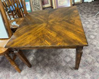 Square Table w/ beautiful wood grain