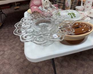 Pressed Glass Cake/Serving Stand