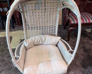 Hanging Wicker Pod Chair Swing