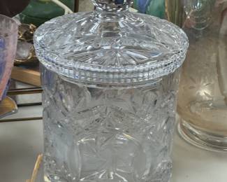 Crystal Biscuit Jar