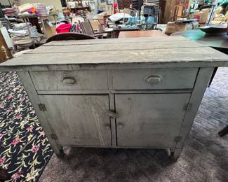 Primitive Painted Cabinet