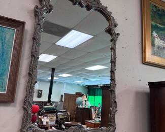 Beautiful Mirror w/ pewter colored frame