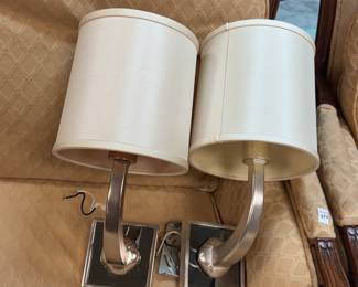 Pair Modern Wall Sconces