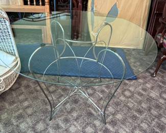 Glass Top Modern Kitchen Table