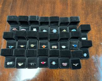 LARGE Selection of Sterling Silver Rings