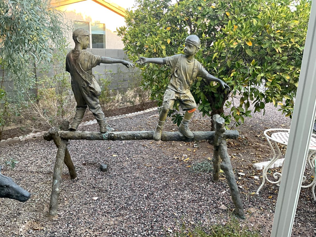 Bronze Sculpture, 82" long, 70" tall, approx. 300 lbs.