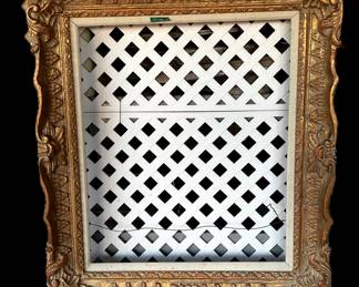 Faux gilt picture frame