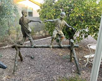 Bronze Sculpture, 82" long, 70" tall, approx. 300 lbs.