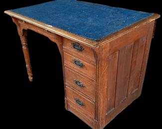 Antique oak desk