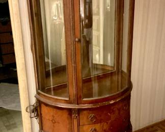 French Vitrine, shelves are missing.