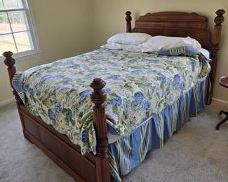 Antique full bed frame