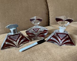 Art Deco perfume set