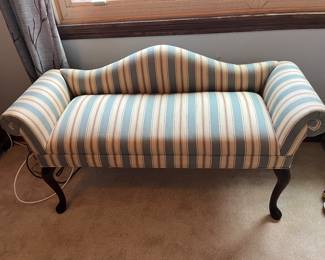 Upholstered settee