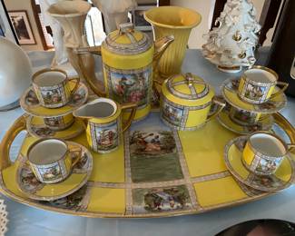 Czechoslovakian porcelain tea/coffee set