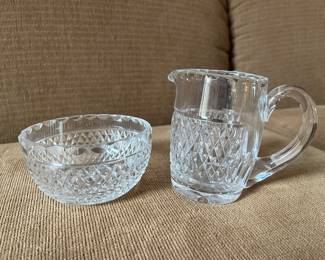 Waterford sugar and creamer