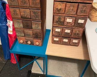 Antique Kraft Cheese Box Storage Chests