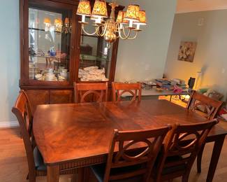 Ashley Furniture Dining Room Table with 6 Chairs, Buffet and Hutch
