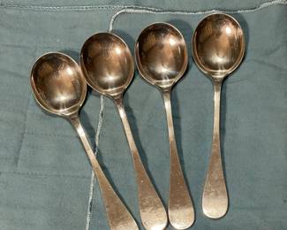 Tiffany & Co Sterling Silver Cream Soup Spoons