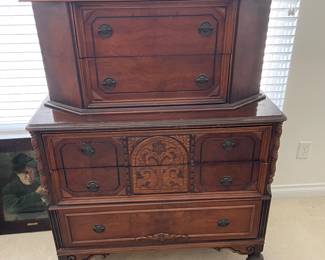 Antique High Boy Dresser