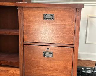 R40 - $75. Martin Furniture Wooden Filing Cabinet. Measures 21" wide x 24" deep x 29" tall. Excellent Condition! 