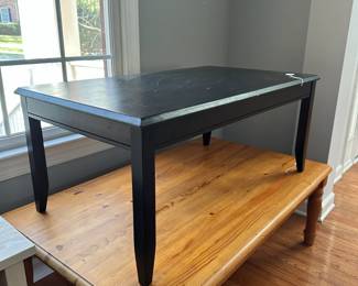 R21 - $30. Black Coffee Table. Measures 41" x 24" x 18" tall. Sturdy!