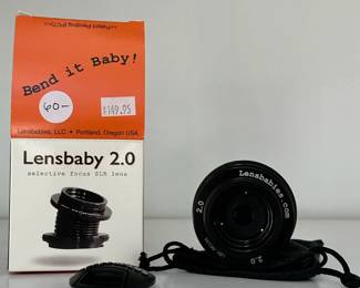 R6 - $60. Lensbaby 2.0 w/ Aperture Discs & Manual for Canon EF