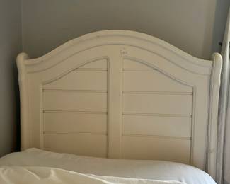 R50 - $85. White Twin Bed with mattress included. 