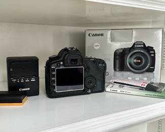 R1 -  $650 - Canon EOS 5D Mark II Camera Body + Accessories - Canon EOS 5D Mark II full-frame DSLR camera body, battery, battery charger, instruction manual, cables and accessories.