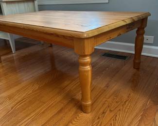 R20 - $40. Pine Coffee Table. Measures 51" x 31" x 18" tall. Sturdy!