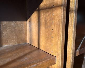 R39 - $100 Each. Martin Furniture Brand - Large Wooden Bookcases with adjustable shelves. Measures 36" wide x 12" deep x 71" tall. One shelf if permanent - the other 3 can move. Very good condition! Shelves are not bent. 