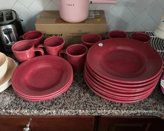 O66 - $80. Set of Pottery Barn Sausalito Dishes. 