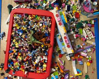 Lots of Lego Friends! Working on getting sets together - there will be sets priced and loose pieces as well. Priced for Kids, not resellers, to start!