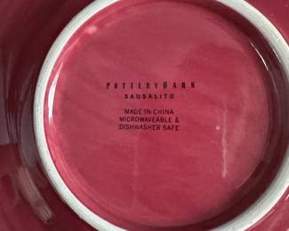 O66 - $80. Set of Pottery Barn Sausalito Dishes. 