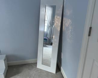 R51 - $20. Floor Mirror measures 17" x 57" tall. 