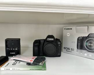 R1 -  $650 - Canon EOS 5D Mark II Camera Body + Accessories - Canon EOS 5D Mark II full-frame DSLR camera body, battery, battery charger, instruction manual, cables and accessories.