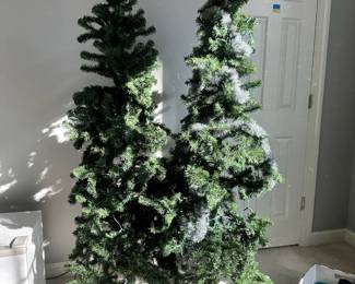 R31 - $20 EACH. 2 Available - 68" tall Christmas Trees. 