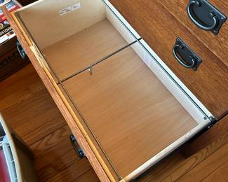 R43 - $150. Martin Furniture Filling Cabinet & Storage. Measures 34" wide x 19" deep x 30" tall. Very good condition. 