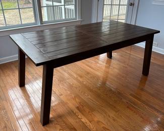 R13 - $325. West Elm Table. Measures 72" x 38" x 30" tall. Top does show a bit of wear but overall sturdy and lots of life left!
