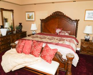 Stratford bed frame and a tempur-pedic mattress & box spring