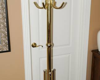 Vintage brass hall tree