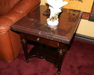 Granite top end tables x 2