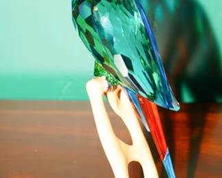 Swarovski Crystal Paradise Macaw Parrot Figurine
