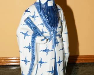 There are three blue & white porcelain "Immortals" available for sale