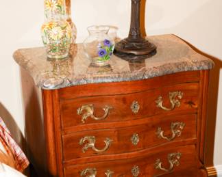 Antique French Louis XV Walnut Cabinets x 2