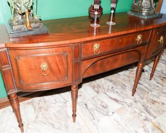 Henkel-Harris flame mahogany buffet